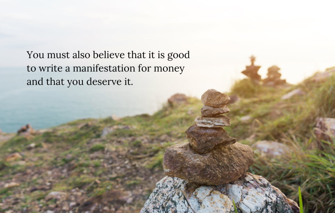 How do you write a manifestation for money?